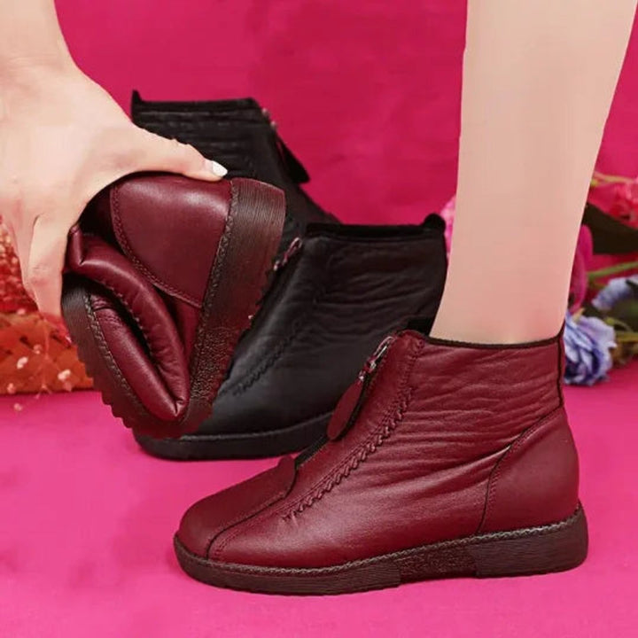 Imelda | Women's Fleece-Lined Leather Ankle Boots