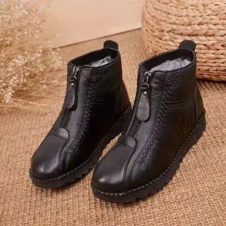 Imelda | Women's Fleece-Lined Leather Ankle Boots