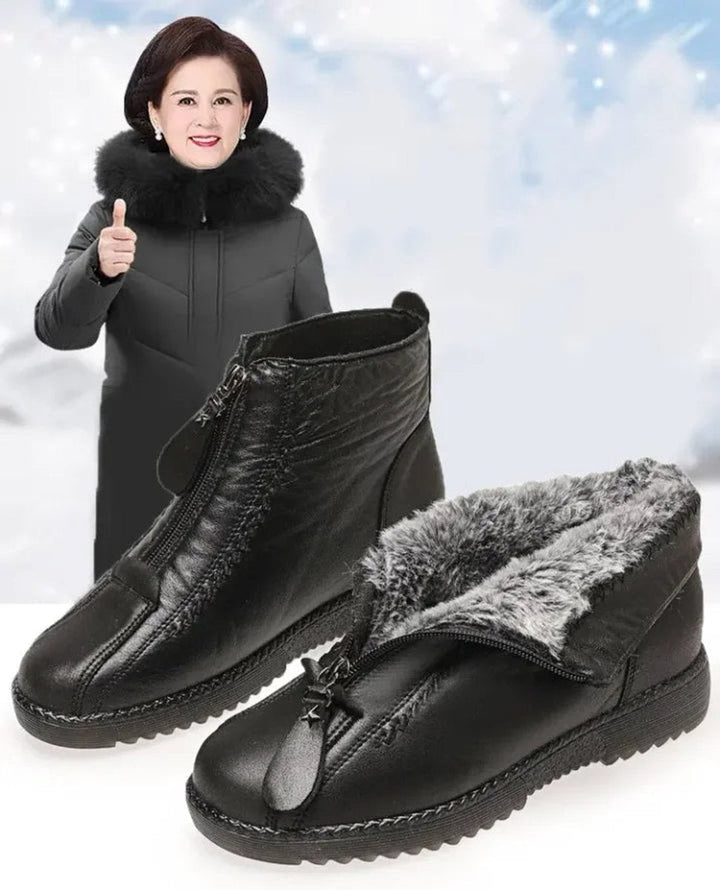 Imelda | Women's Fleece-Lined Leather Ankle Boots
