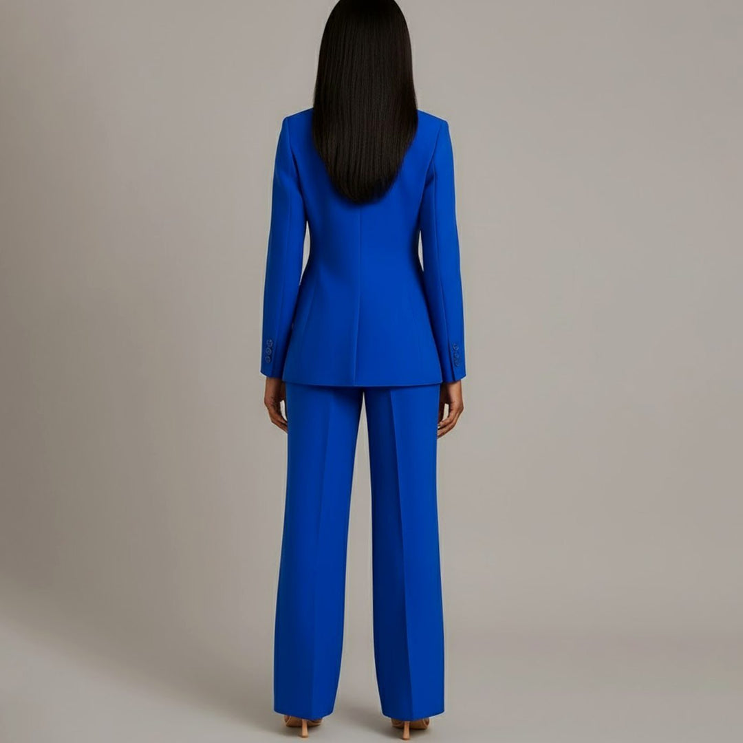 Chloe | Women's Tailored Blazer and Wide-Leg Trouser Suit Set