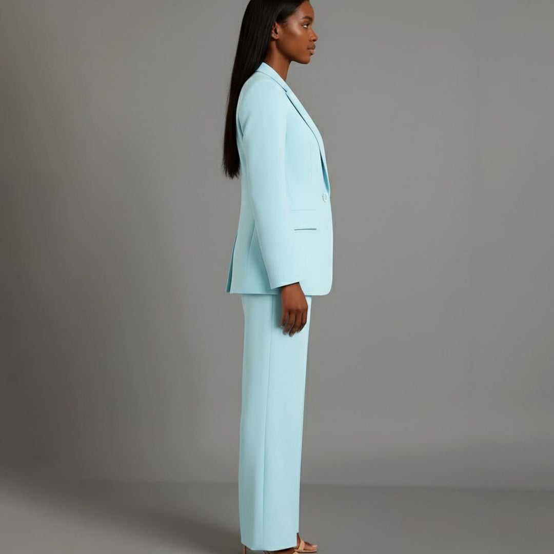Chloe | Women's Tailored Blazer and Wide-Leg Trouser Suit Set