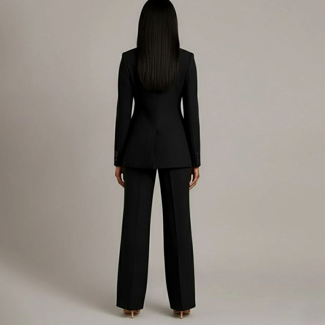 Chloe | Women's Tailored Blazer and Wide-Leg Trouser Suit Set