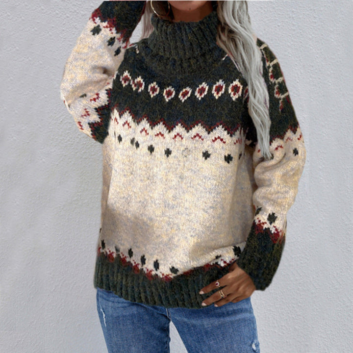 Avelina | Women's Fair Isle Roll Neck Christmas Jumper