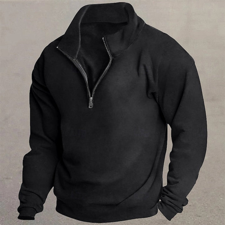 Barnaby | Men's Quarter-Zip Stand Collar Sweatshirt