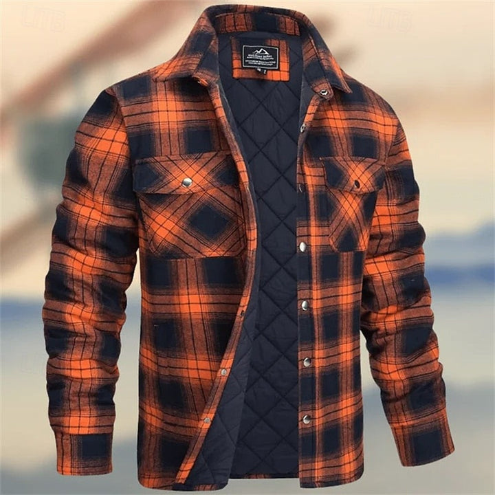Ronan | Men's Quilted Plaid Shirt Jacket